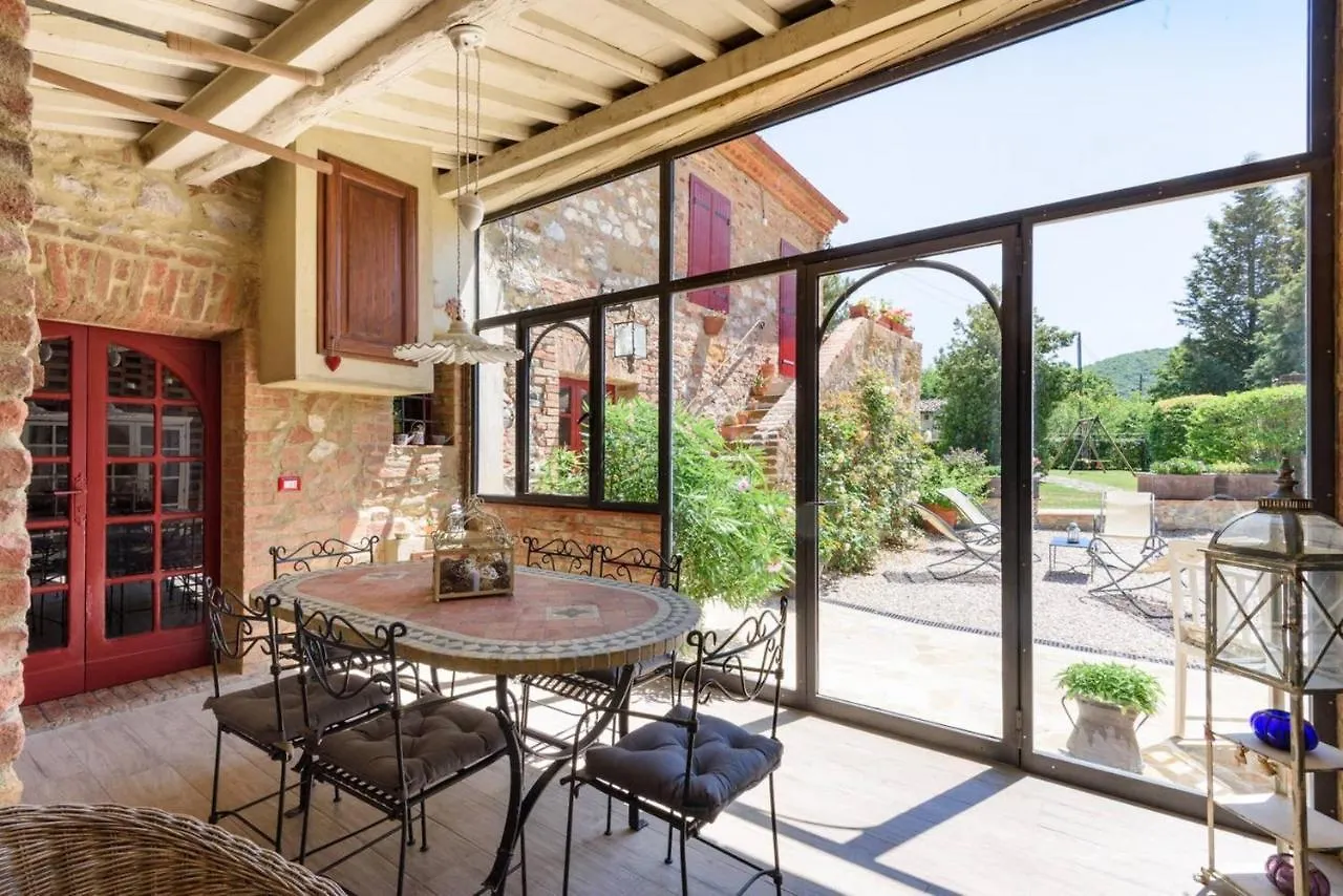 Charming House In Trequanda + Pool Villa 0*,